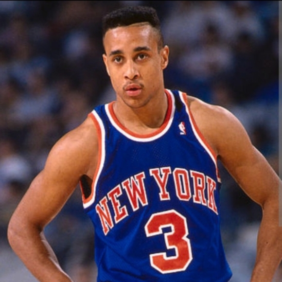 John Starks (Mitchell/Ness)-(Knicks)- (Jersey)-(Blue)-(New)-(Size:XL)-$90 - Picture 2 of 15